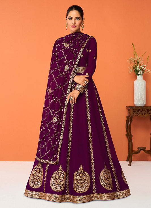 Stylish Purple ACJ - Indian Dress House 786