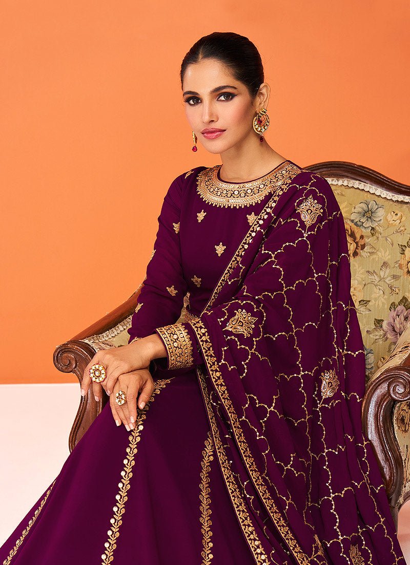 Stylish Purple ACJ - Indian Dress House 786