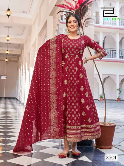 Stylish Red BHG 2501 FVD - Indian Dress House 786