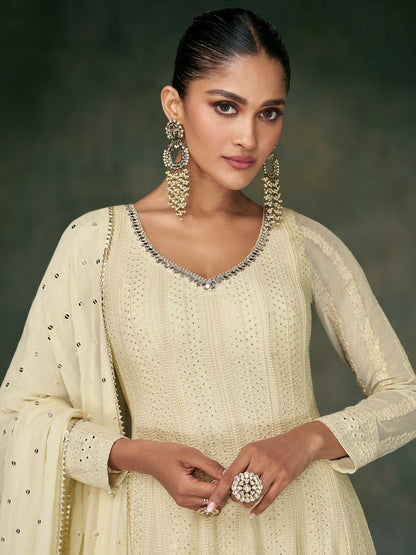 Stylish Simple Cream NYB - Indian Dress House 786