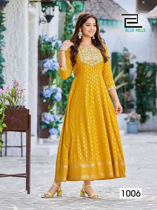 Stylish Yellow BHWR 1006 FVD - Indian Dress House 786