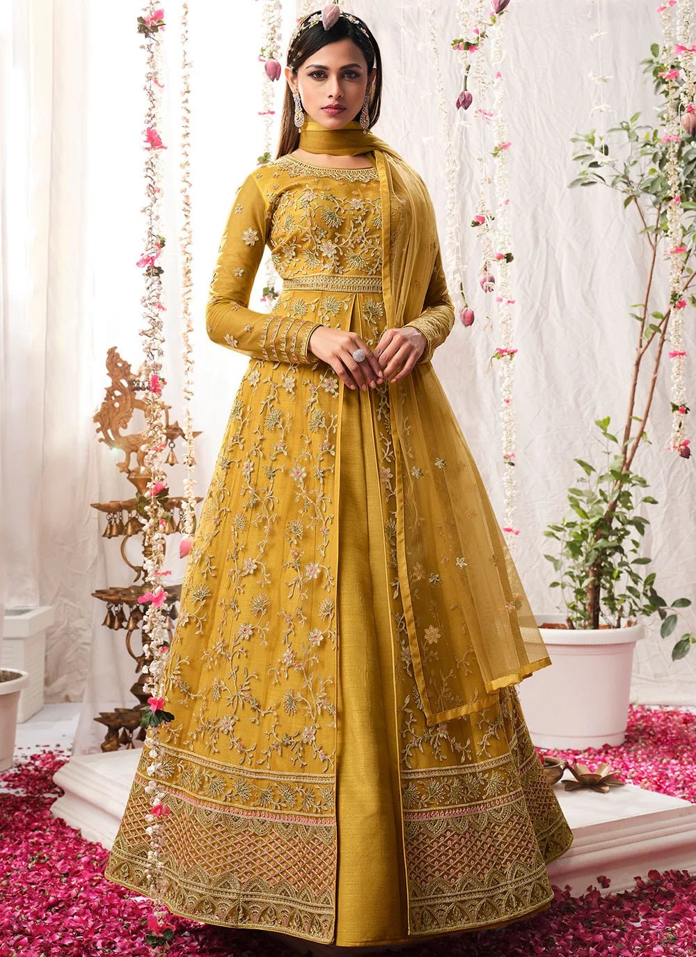 Stylish Yellow SVNX - Indian Dress House 786