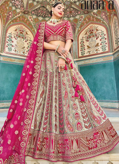 Unique Bridal Floral Pink RRL - Indian Dress House 786