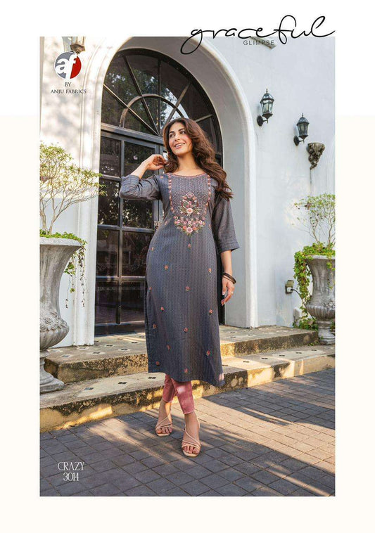 Unique Floral Grey AFC 3014 FVD - Indian Dress House 786