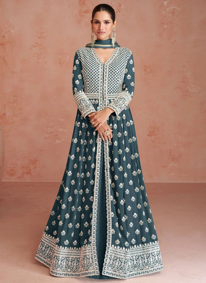 Unique Grey AGO - Indian Dress House 786
