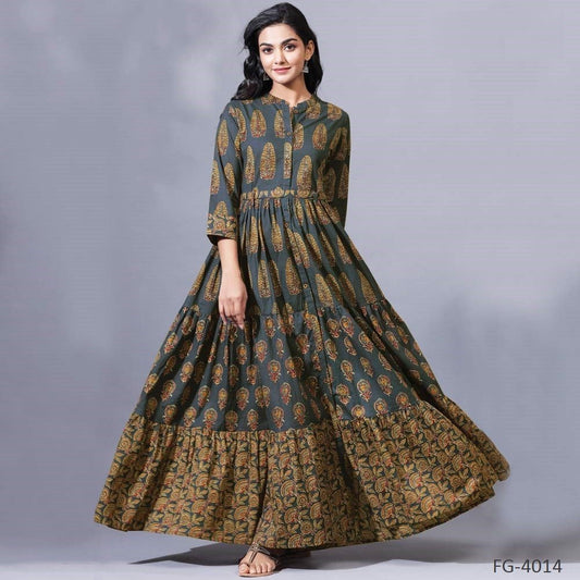 Unique Printed D Grey FGJ 4014 FVD - Indian Dress House 786