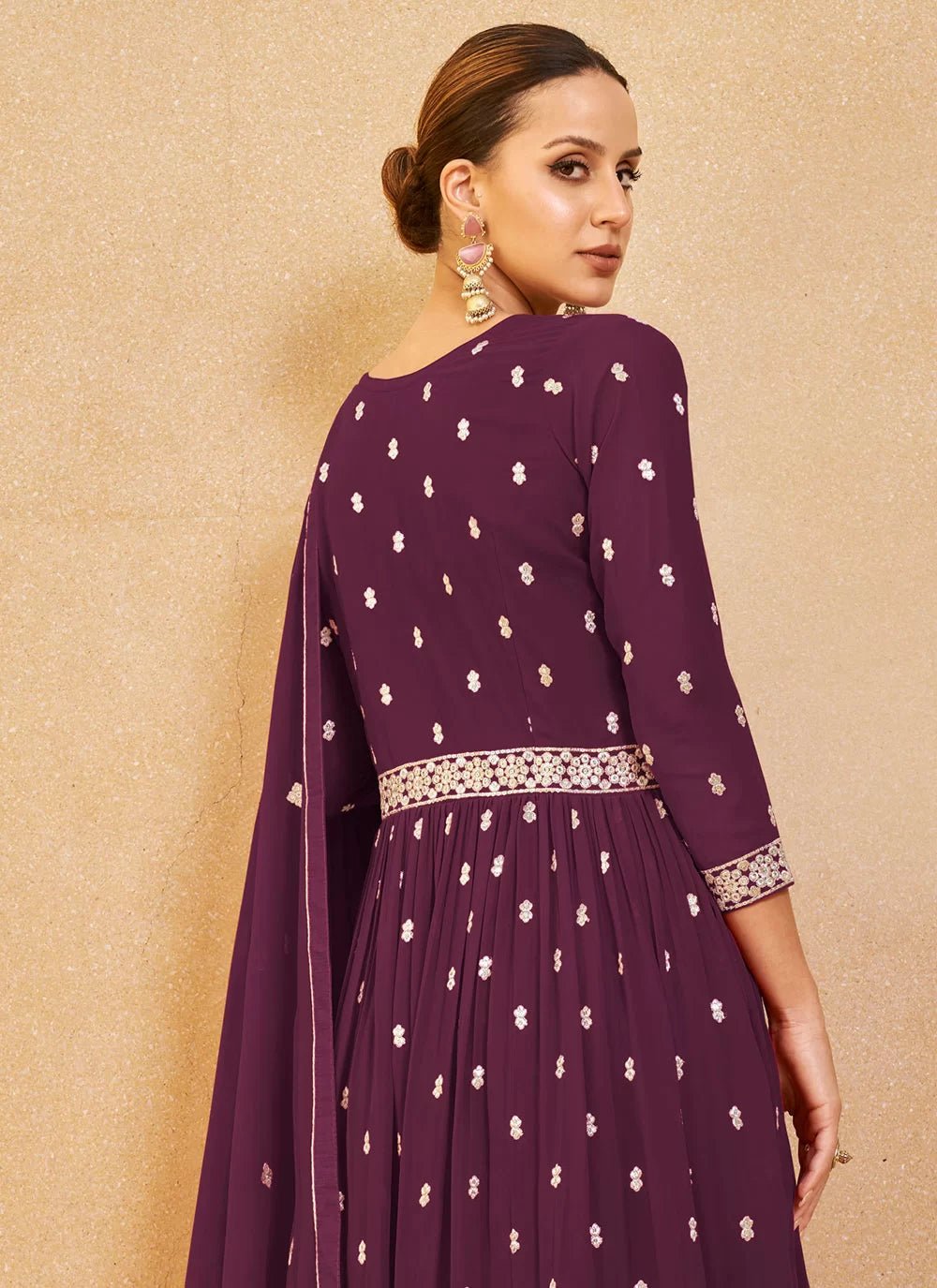 Unique Wine Purple ACNP - Indian Dress House 786