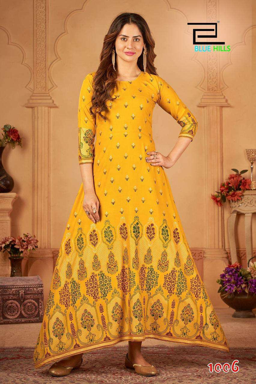 Yellow BHW 1006 FVD - Indian Dress House 786