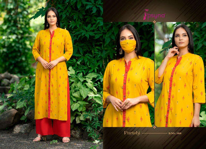 Yellow PPP 1010 FVD - Indian Dress House 786